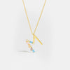 Wholesale S925 Sterling Silver Letter Pendant Necklace With 18K Gold Electroplating Simple And Fashionable