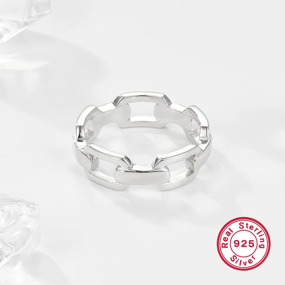 Wholesale S925 Sterling Silver Light Gold Embrace Gesture Ring With Geometric Design And Electroplating For Fashion Commuters