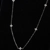 Wholesale S925 Sterling Silver Light Luxury Fourleaf Clover Ochain Necklace With Diamond Design