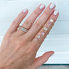 Wholesale S925 Sterling Silver Light Luxury Inlaid Zircon Opening Ring With Geometric Design For Women And Unisex