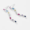 Wholesale S925 Sterling Silver Light Luxury Long Tassel Earrings For Women With Geometric Design And Platinum Or 18K Gold Electroplating
