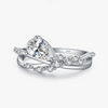Wholesale S925 Sterling Silver Light Luxury Style Exquisite Winding Cross Line Water Drop Diamond Ring For Women