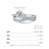 Wholesale S925 Sterling Silver Light Luxury Style Exquisite Winding Cross Line Water Drop Diamond Ring For Women