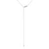 Wholesale S925 Sterling Silver Long Tassel Wheat Ear Pendant Necklace For Women Geometric Pattern Electroplated Platinum Or 18K Gold