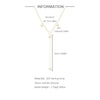 Wholesale S925 Sterling Silver Long Yshaped Tassel Geometric Eight Mans Star Flash Diamond Electroplated Female Light Luxury Sexy Neck Chain