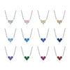 Wholesale S925 Sterling Silver Love Diamond Heart Shaped Necklace For Women