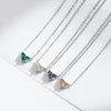Wholesale S925 Sterling Silver Love Diamond Heart Shaped Necklace For Women