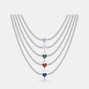 Wholesale S925 Sterling Silver Love Diamond Necklace With Geometric Design And Platinum Electroplating For Women