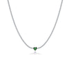 Wholesale S925 Sterling Silver Love Diamond Necklace With Geometric Design And Platinum Electroplating For Women