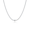 Wholesale S925 Sterling Silver Love Diamond Necklace With Geometric Design And Platinum Electroplating For Women