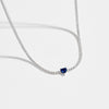 Wholesale S925 Sterling Silver Love Diamond Necklace With Geometric Design And Platinum Electroplating For Women