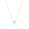 Wholesale S925 Sterling Silver Love Drop Geometric Minimalist Ochain Necklace For Women With Electroplating