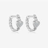 Wholesale S925 Sterling Silver Love Earrings Electroplated Platinum 18K Gold Geometric Design Highend Jewelry