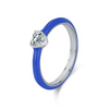 Wholesale S925 Sterling Silver Love Heart Enamel Diamond Ring Earrings For Women In Fashion Style