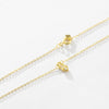 Wholesale S925 Sterling Silver Love Lock Necklace With Diamond Design Electroplated Simple Long Chain Fashionable Jewelry