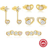 Wholesale S925 Sterling Silver Love Opal Earrings With Electroplating For Women