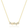 Wholesale S925 Sterling Silver Love Oper Zircon Geometric Dynamic Ochain Necklace With Electroplating For Women