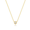 Wholesale S925 Sterling Silver Love Round Geometric Pendant Necklace With Electroplating Design For Women