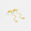 Wholesale S925 Sterling Silver Love Tassel Pendant Earrings With Geometric Design For Women Platinum Or 18K Gold Electroplated