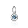 Wholesale S925 Sterling Silver Lucky Birthstone Pendant Necklace With Diamond Design And Platinum Or 18K Gold Electroplating