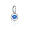 Wholesale S925 Sterling Silver Lucky Birthstone Pendant Necklace With Diamond Design And Platinum Or 18K Gold Electroplating
