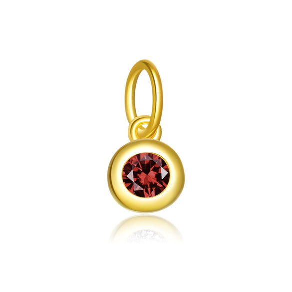 Wholesale S925 Sterling Silver Lucky Birthstone Pendant Necklace With Diamond Design And Platinum Or 18K Gold Electroplating