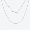 Wholesale S925 Sterling Silver Lucky Birthstone Pendant Necklace With Diamond Design And Platinum Or 18K Gold Electroplating