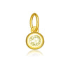Wholesale S925 Sterling Silver Lucky Birthstone Pendant Necklace With Diamond Design And Platinum Or 18K Gold Electroplating