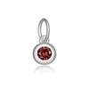 Wholesale S925 Sterling Silver Lucky Birthstone Pendant Necklace With Diamond Design And Platinum Or 18K Gold Electroplating
