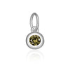 Wholesale S925 Sterling Silver Lucky Birthstone Pendant Necklace With Diamond Design And Platinum Or 18K Gold Electroplating