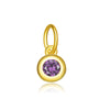 Wholesale S925 Sterling Silver Lucky Birthstone Pendant Necklace With Diamond Design And Platinum Or 18K Gold Electroplating