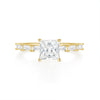 Wholesale S925 Sterling Silver Luxury Square Geometric Diamond Ring For Women With Electroplating Treatment