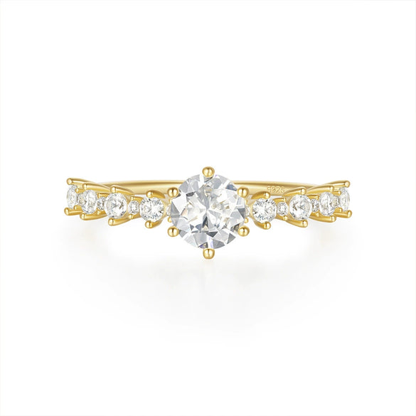 Wholesale S925 Sterling Silver Luxury Square Geometric Diamond Ring For Women With Electroplating Treatment