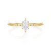 Wholesale S925 Sterling Silver Luxury Square Geometric Diamond Ring For Women With Electroplating Treatment