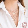 Wholesale S925 Sterling Silver Mama Diamond Letter Clavicle Necklace With Ball Chain For Women