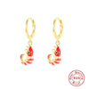 Wholesale S925 Sterling Silver Marine Animal Earrings With Geometric Design And Electroplating Fashion Creative For Women