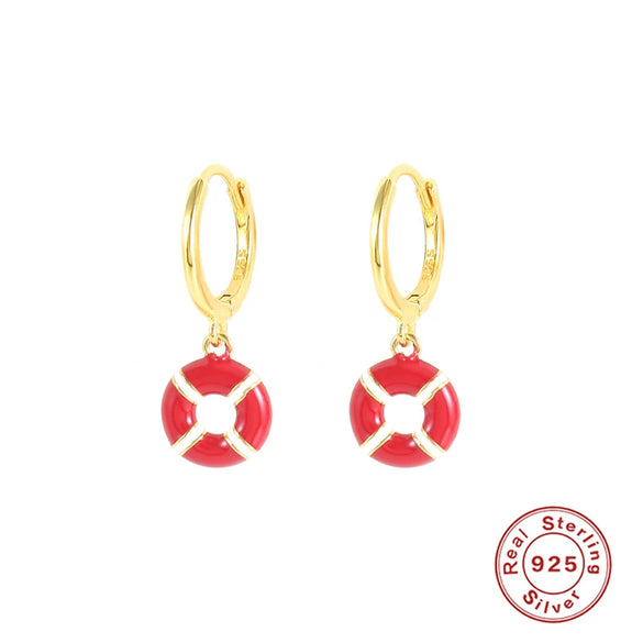 Wholesale S925 Sterling Silver Marine Animal Earrings With Geometric Design And Electroplating Fashion Creative For Women