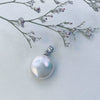 Wholesale S925 Sterling Silver Melon Buckle Pendant Irregular Four Leaf Clover Light Water Pearl Baroque Necklace