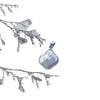 Wholesale S925 Sterling Silver Melon Buckle Pendant Irregular Four Leaf Clover Light Water Pearl Baroque Necklace