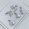 Wholesale S925 Sterling Silver Melon Buckle Pendant Irregular Four Leaf Clover Light Water Pearl Baroque Necklace