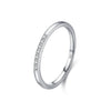 Wholesale S925 Sterling Silver Micro Inlaid Geometric Ring For Women Simple Fashion