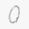 Wholesale S925 Sterling Silver Micro Inlaid Geometric Ring For Women Simple Fashion