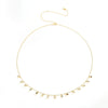 Wholesale S925 Sterling Silver Microinlaid Colorful Zircon Tassel Necklace With Geometric Pattern For Women Sweet Style Stackable Collarbone Chain