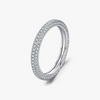 Wholesale S925 Sterling Silver Microinlaid Diamond Geometric Light Luxury Women's Ring