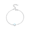 Wholesale S925 Sterling Silver Microinlaid Heart Bracelet For Women Niche Design Fashion Allmatch
