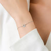 Wholesale S925 Sterling Silver Microinlaid Heart Bracelet For Women Niche Design Fashion Allmatch