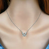 Wholesale S925 Sterling Silver Microinlaid Zircon Butterfly Fashion Simple Clavicle Necklace With Niche Design Sense