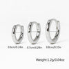 Wholesale S925 Sterling Silver Microinlaid Zircon Circle Geometric Retro Fashion Earrings