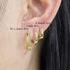 Wholesale S925 Sterling Silver Microinlaid Zircon Geometric Ear Ring Ear Buckle Fashion Simple Niche Design Daily Earrings