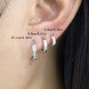 Wholesale S925 Sterling Silver Microinlaid Zircon Geometric Ear Ring Ear Buckle Fashion Simple Niche Design Daily Earrings